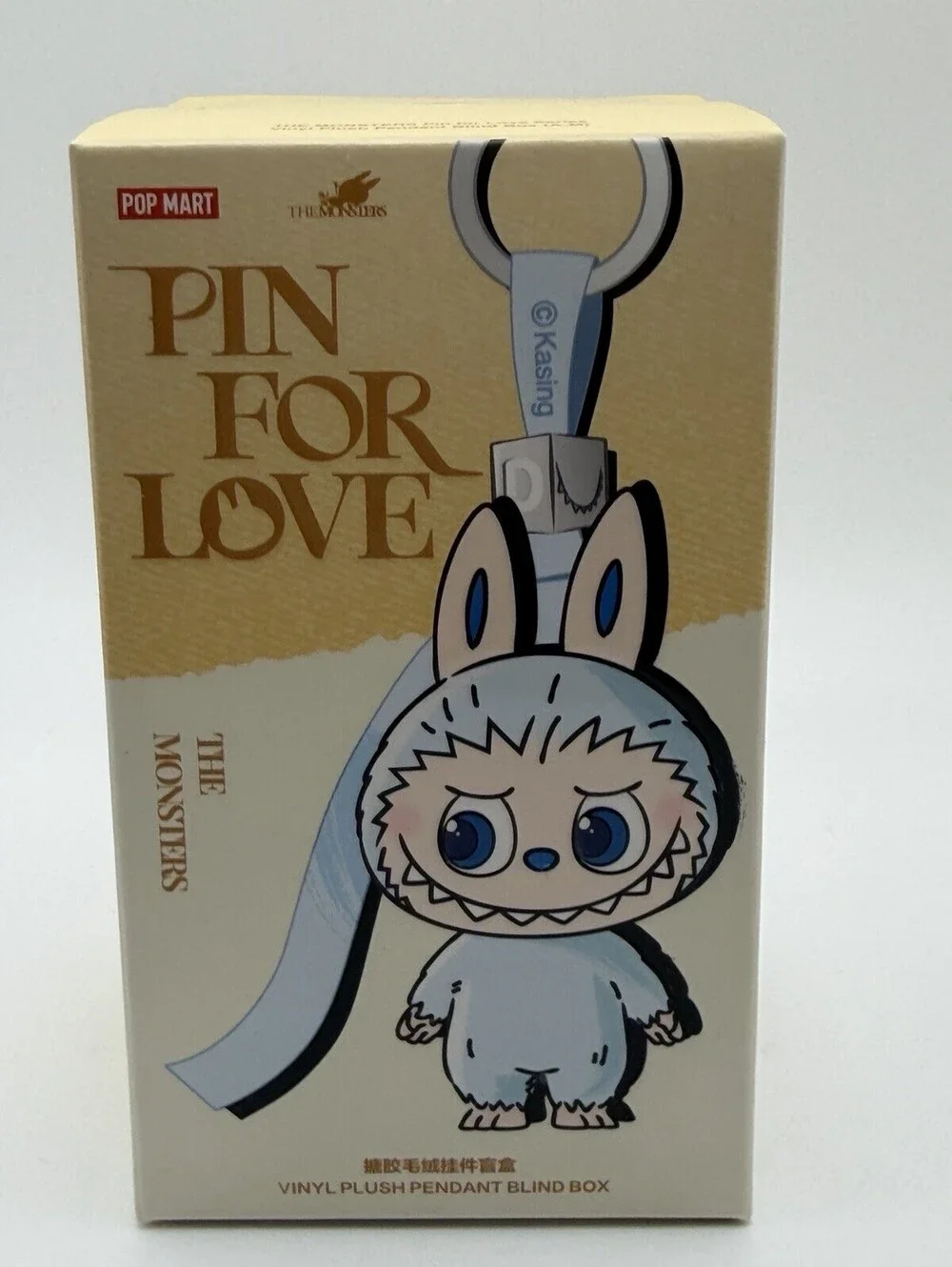 POP MART Labubu Pin for Love A-M Vinyl Plush Pendant Blind Box Sealed Authentic